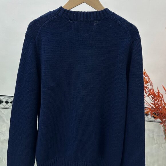 Polo Ralph Lauren Navy blue sweater with golf ball bear pattern - Picture 4 of 6